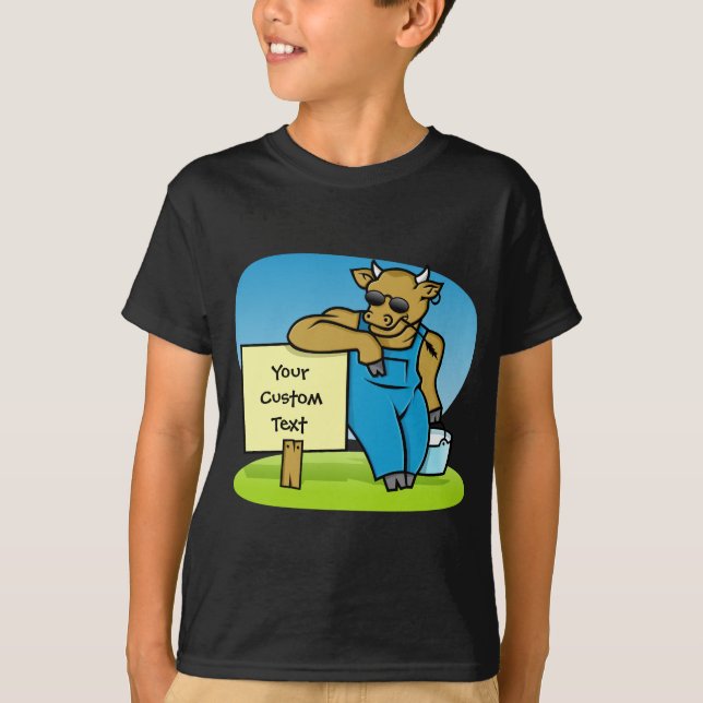 Camiseta Vaca con signo (Anverso)
