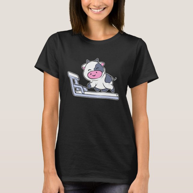 Camiseta Vaca Corredora Corredora O Atleta (Anverso)