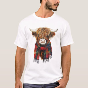 Camiseta Vaca Cuadrillada De La Región Autónoma Con Granja 