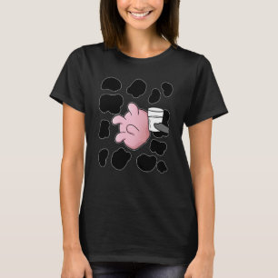 Camiseta Vaca Cultivo de Leche de Vidrio