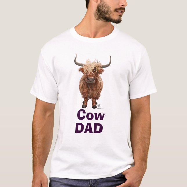 Camiseta Vaca DAD Highland Cow (Anverso)