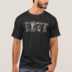 Camiseta Vaca de amor Leopardo Cuero de ternera bebé Granja