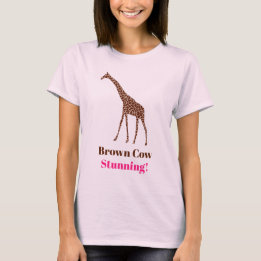 Camiseta Vaca de Brown. ¡Atontamiento! Corazón de Mónica -