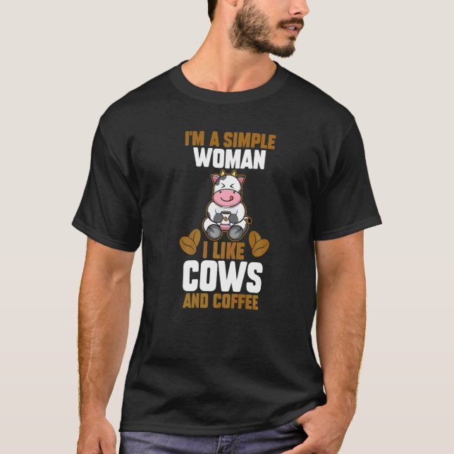 Camiseta Vaca de café (Anverso)