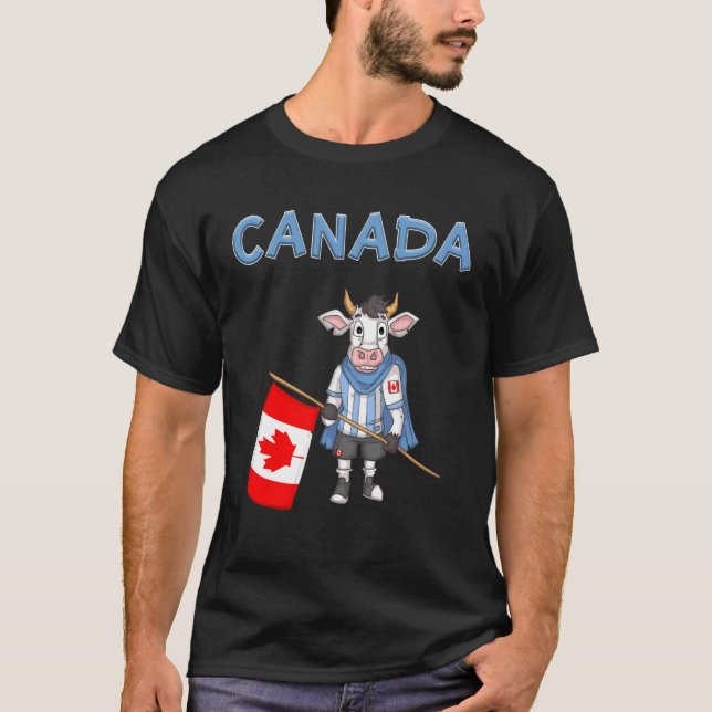 Camiseta Vaca de CanadáFan de Canadá (Anverso)