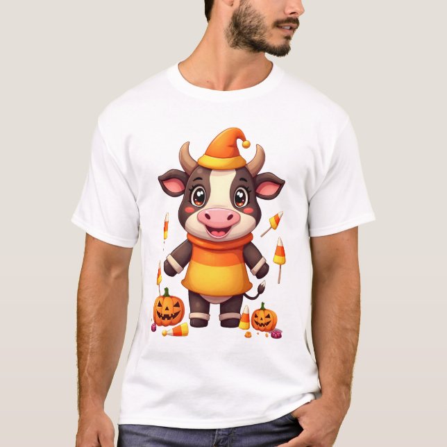 Camiseta Vaca de Caramelo de Maíz (Anverso)