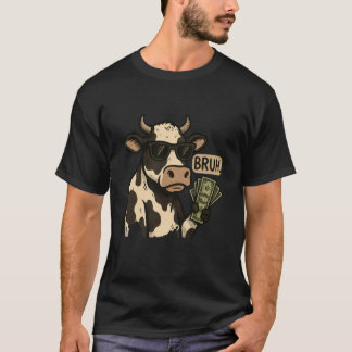 Camiseta Vaca de dinero genial gafas de sol divertido anima