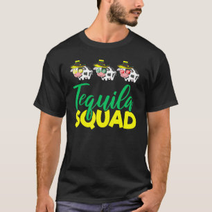 Camiseta Vaca de escuadrón de Tequila que coincide Cinco De