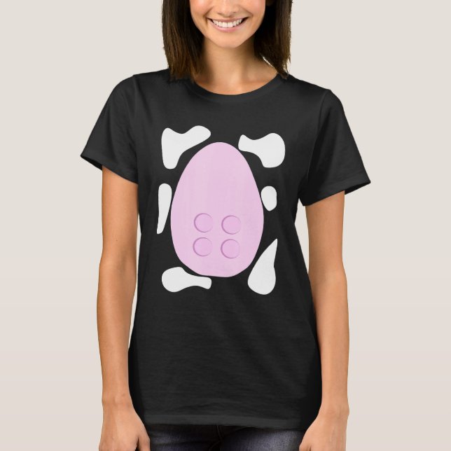 Camiseta Vaca de granja lechera simple (Anverso)