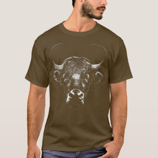 Camiseta Vaca de granjero de O Bulle con toros salvajes O