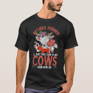 Camiseta Vaca de Granjero Jubilado Retiro de Animales de G