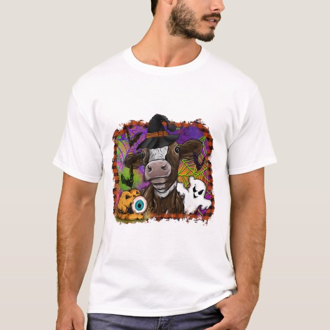 Camiseta Vaca de Halloween (Anverso)