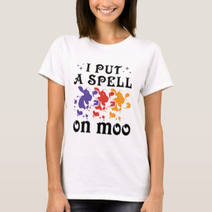 Camiseta Vaca de Halloween pongo un toque en el humor