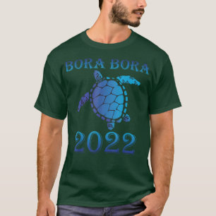 Camiseta Vaca de la familia de tortugas marinas Bora Bora S