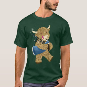Camiseta Vaca De La Región Autónoma De Hamish Jugando A Las