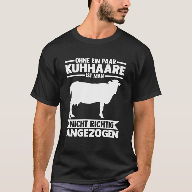 Camiseta Vaca de labranza de cría de ganado silvestre (Anverso)