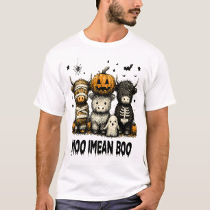 Camiseta Vaca de las Highlands de Halloween espeluznante