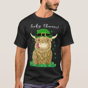 Camiseta Vaca de las Tierras Altas del Día de San Patricio