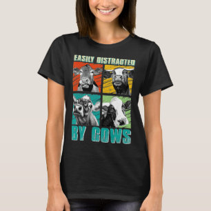 Camiseta Vaca de las Tierras Altas Distraída Por Novilla de