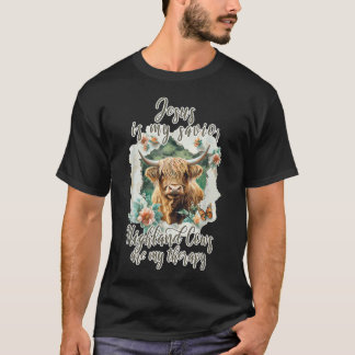Camiseta Vaca de las Tierras Altas Jesús Cristiano Religios