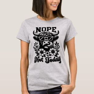 Camiseta Vaca de las Tierras Altas No Hoy Día