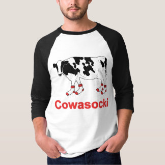 Camiseta Vaca de leche en calcetines - vaca de Cowasocki un