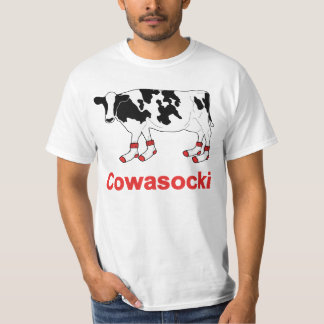 Camiseta Vaca de leche en calcetines - vaca de Cowasocki un