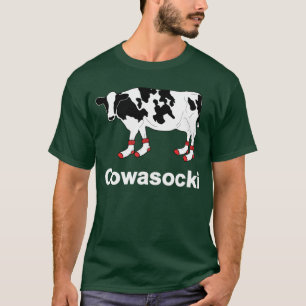 Camiseta Vaca de leche en calcetines - vaca de Cowasocki un