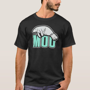 Camiseta Vaca de mar manatí hombre vaca divertida