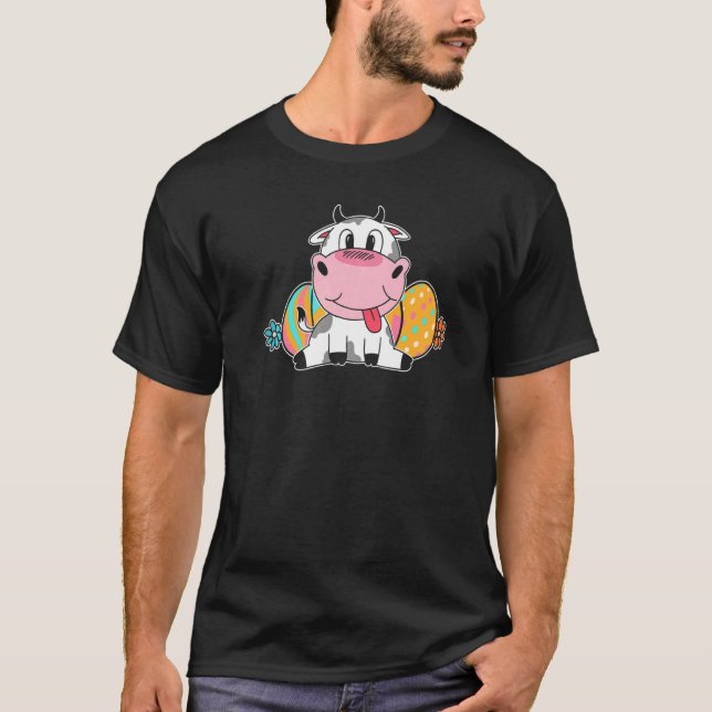 Camiseta Vaca de Pascua adorable (Anverso)