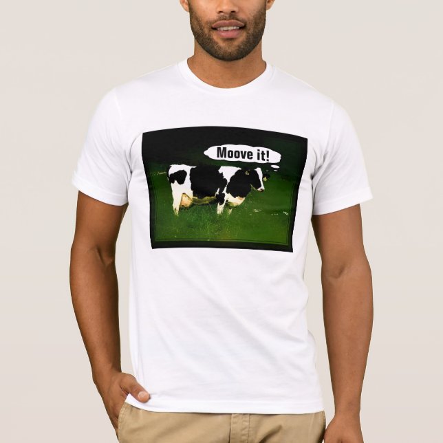 Camiseta Vaca de pensamiento divertida (Anverso)