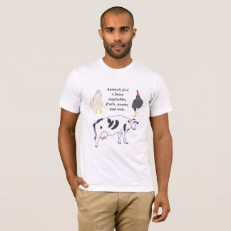 Camiseta Vaca de pollo Turquía Elija verduras... camisetas.