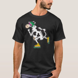 Camiseta Vaca de Rollerblading