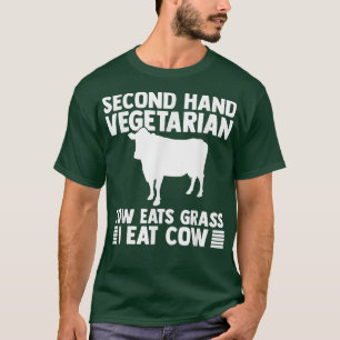 Camiseta Vaca de segunda mano come vegan de hierba