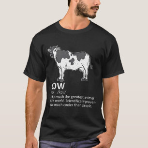 Camiseta Vaca Definición Leche Ganado Lechero Agricultor
