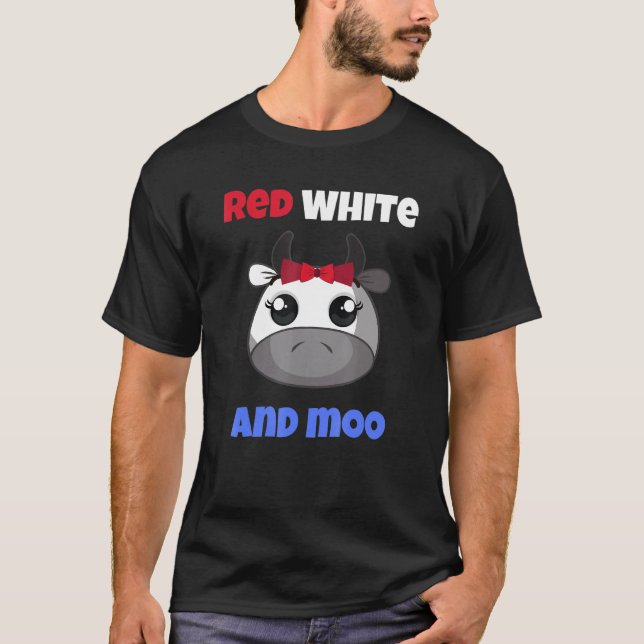 Camiseta Vaca del 4 de julio (Anverso)