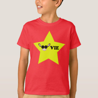 Camiseta Vaca del amarillo de la estrella de cine temática