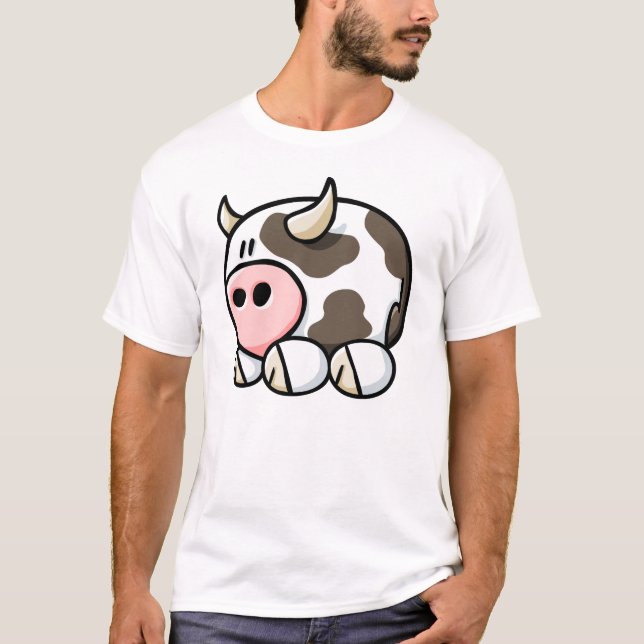 Camiseta Vaca del dibujo animado (Anverso)