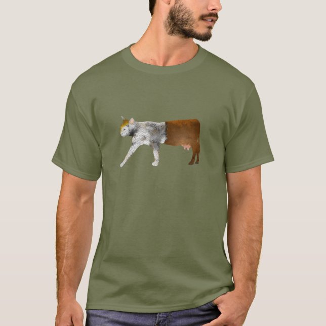 Camiseta Vaca del gato (Anverso)