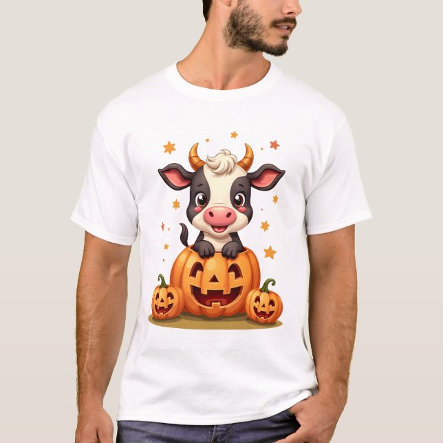 Camiseta Vaca del Parche de Calabaza (Anverso)