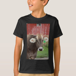 Camiseta Vaca del suizo de Brown