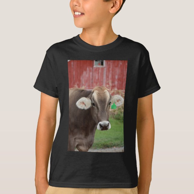 Camiseta Vaca del suizo de Brown (Anverso)