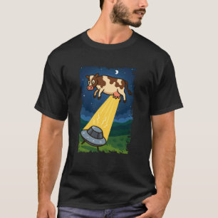 Camiseta Vaca Divertida Amante De Los Animales Bruh Ovni Al