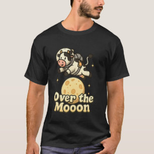Camiseta Vaca Divertida Astronauta Puntaje Espacial Sobre l