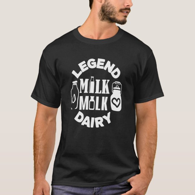 Camiseta Vaca divertida de Chiste lechero para agricultor l (Anverso)