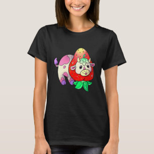 Camiseta Vaca divertida de fresa de vaca Tee Cute Cow