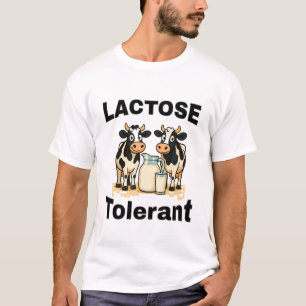 Camiseta Vaca Divertida Dice Tolerante a la Lactosa Humor d