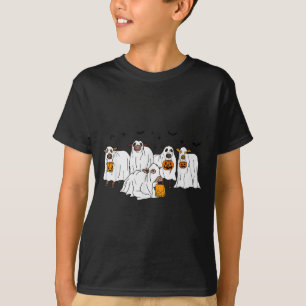 Camiseta Vaca Divertida Fantasma Halloween Granjero Truco o