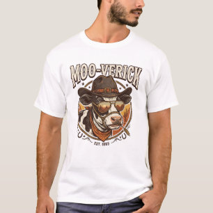 Camiseta Vaca Divertida Juego de Palabras Estética Occident