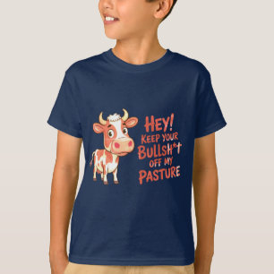 Camiseta Vaca Divertida Mantenga al Toro Alejado